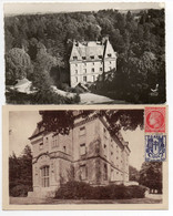 2 CPA  87   NANTIAT  -     LE CHATEAU DE LA GARDE - Nantiat