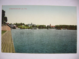 Austria - Pörtschach Am See - Strand Und Holzsteg Und Schuppen Mit Werzer-Schild - Pörtschach