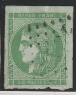 France N° 42B  Premier Choix Avec Un Pli , Grande Marge - 1870 Emission De Bordeaux