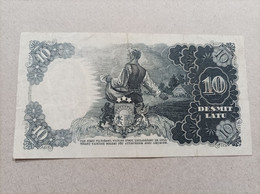 Billete De Letonia De 10 Latus,año 1940 - Letland