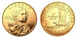 Stati Uniti USA 2001 P Sacagawea Dollar Golden Dollar - 2000-…: Sacagawea