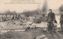 Entre SAINT-MARTIN-sur-LE-PRE Et RECY. - Après Les Inondations De Janvier 1910. Travaux Exécutés à La Brèche....... - Other & Unclassified