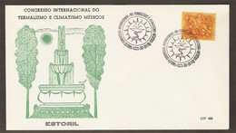 Portugal Congrès International De Thermalisme Cachet Commemoratif Estoril 1970 Event Postmark Hydrotherapy Congress - Termalismo