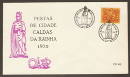 Portugal Cachet Commemoratif Fête De La Ville Caldas Da Rainha 1970 Event Postmark - Postal Logo & Postmarks