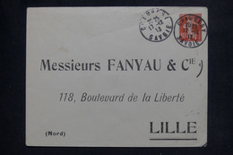 FRANCE - Entier Postal Semeuse ( Enveloppe ) De Chambery Pour Lille En 1913 Avec Repiquage Commercial - L 138143 - Umschläge Mit Aufdruck (vor 1995)