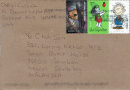 C1 : USA - Peanut Cartoon, Children, Webb Space Telescope Stamps Used On Covers - Briefe U. Dokumente