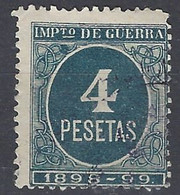 España Impuesto De Guerra U 54 (o) Cifra. 1898 - Kriegssteuermarken