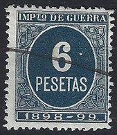 España Impuesto De Guerra U 57 (o) Cifra. 1898 - Oorlogstaks