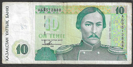 Kazakistan - Banconota Circolata Da 10 Tenge P-10a - 1993 #19 - Kazakhstan