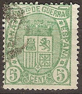 España Impuesto De Guerra U  5 (o) Usado. 1875 - Impots De Guerre