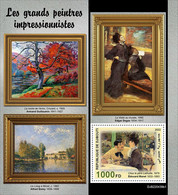 Djibouti  2022 Art Painting The Great Post-impressionists S202210 - Djibouti (1977-...)