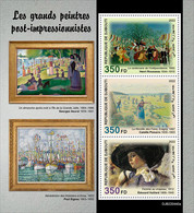 Djibouti  2022 Art Painting The Great Post-impressionists S202210 - Djibouti (1977-...)