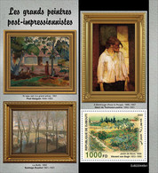 Djibouti  2022 Art Painting The Great Post-impressionists S202210 - Djibouti (1977-...)