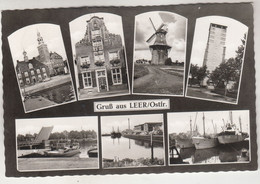 C3202) GRUß Aus LEER - Ostfriesland - MÜHLE - Windmühle Häuser Hochhaus ALT - Leer