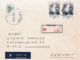 From Kadıköy (Istanbul) To Germany, 1990 - Lettres & Documents