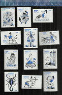 DIERENRIEM HOROSCOOP ZODIAC STERRENBEELDEN ZODIAQUE - GERMANY COMPLETE SERIE MATCHBOXES (IN PLASTIC) - Zündholzschachteletiketten