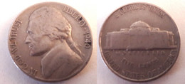 USA - 5 Cents Nickel 1940 S - 1938-42: Vorkriegszeit