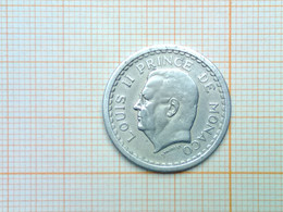 Monaco 1 Franc Louis II 1943 - 1922-1949 Luigi II