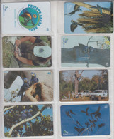 BRASIL 2003 PARROT ARARA AZUL WWF FULL SET OF 8 CARDS - Pappagalli