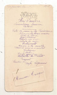 Menu, 1918 ,déjeuner , Gaufré - Menus