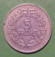 5 Francs Lavrillier Nickel 1933 - 5 Francs