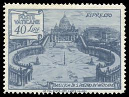 VATICANO 1949 BASILICHE ESPRESSO 40 LIRE (Sass. 11) NUOVO INTEGRO ** OFFERTA! - Express