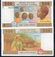 C.A.S. CONGO P106Td2 500 FRANCS ND Sign.13 COMPOSITE (EVER FIT) S/n Starts With 9 New Variety 2022 ??  UNC. - Central African States
