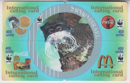 CHINA WWF MONKEY CAPUCHIN PUZZLE OF 4 CARDS - Giungla