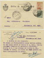 TORINO -COMMERCIALE -DITTA G.ALLEMANO 1922 - Unterricht, Schulen Und Universitäten