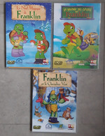 3 DVD Franklin, Le Noël Magique De Franklin, La Rentrée Des Classes De Franklin, Franklin Et Le Chevalier Vert - Dibujos Animados
