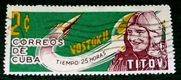 Cuba,1963, Wostok 2, G.Titov. - Oblitérés