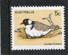 AUSTRALIA - 1978  5c  HOODED DOTTEREL   MINT NH - Mint Stamps