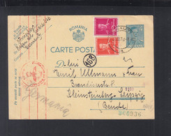 Rumänien Romania GSK Mit ZuF 1941 Cernauti Nach Leipzig - World War 2 Letters