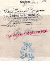 ROYAUME UNI ANGLETERRE - RARE BRIGHTON ROGERS & DRAYSON HOLTMAN- DRAPERS TO HER MAJESTY AND PRINCE ALBERT -EAST STREET - Regno Unito