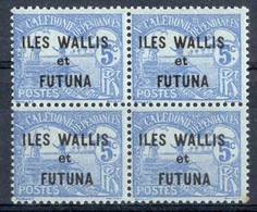 Wallis & Futuna Timbre-Taxe N°1** Bloc 4 Neufs Sans Charnière TB Cote 10.00€ - Postage Due