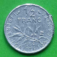 50 Centimes Semeuse En Nickel 1966 - 1/2 Franc