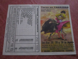 Toros De TARAZONA - 3 Grandes Acontecimientos Taurinos - 28, 29 Y 30 De Agosto 1964 (Programme) - Programme