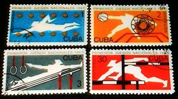 Cuba,1965, Sport, Yvert 872-875 ( CTO-Original Gum ). - Usados