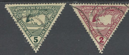 Autriche - Österreich - Austria Journaux 1916 Y&T N°J25 à 26 - Michel N°ZM217 à 218 (o) - Mercure Pour Exprès - Journaux