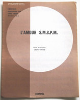 Partition Vintage Sheet Music LOUIS CHEDID : L'Amour S.M.S.P.M. - Liederbücher