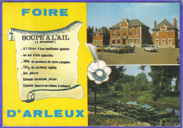 Carte Postale 59. Arleux  Foire à L'Ail  Recette De La Soupe  à L'Ail  204 Peugeot Très Beau Plan - Arleux