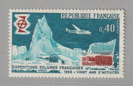 FRANCE 1968 French Polar Exploration: Single Stamp UM/MNH - Polarforscher & Promis