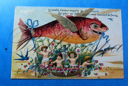 Fantasie Aprilvis Poison  1 Er Avril /1April. Poisson D'avril  Zeppelin  N° 378 - 1 De April (pescado De Abril)