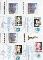 Ossetia  Russia 1993-1995; 4 Covers  Chess Ajedrez Schach Scacchi Echecs;  Overprints Interim Period  ROSSIJA - Otros & Sin Clasificación