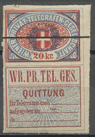 Autriche - Österreich - Austria Télégraphe 1870 Y&T N°TT18 - Michel N°TM(?) * - 20k Compagnie Privée De Vienne - Telegraaf