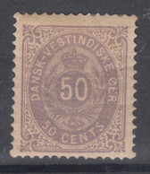 Denmark Danish Antilles (West India) 1876/1885 Grey Violet Mi#13 I B, Mint Hinged - Danimarca (Antille)