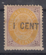 Denmark Danish Antilles (West India) 1887 Inverted Frame Mi#14 II, Mint Hinged With Gum Partly Disturbed - Deens West-Indië