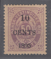 Denmark Danish Antilles (West India) 1895 Mi#15 Mint Hinged - Danimarca (Antille)