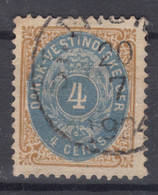 Denmark Danish Antilles (West India) 1896 Perf. 12 3/4 Inverted Frame Mi#16 II Used - Danimarca (Antille)