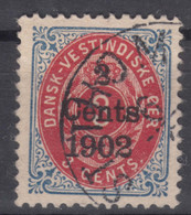 Denmark Danish Antilles (West India) 1902 Inverted Frame Mi#25 II, Used - Denmark (West Indies)